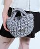 Lartigent L11 Satin Crochet Chain Bag(Silver)