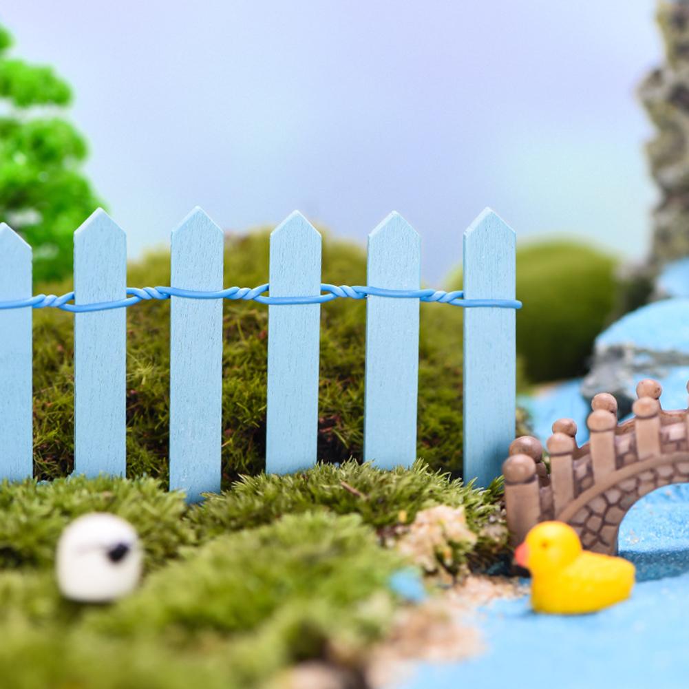 1 Stück Mini Holzzaun Dekorieren Zuhause Oder Möbel Barriere Fee DIY Mini Landschaft Handgefertigte Handarbeiten Miniaturen