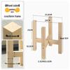 Cross-Shaped Floor Flower Stand - Succulent & Bonsai Display Rack for Living Room or Balcony