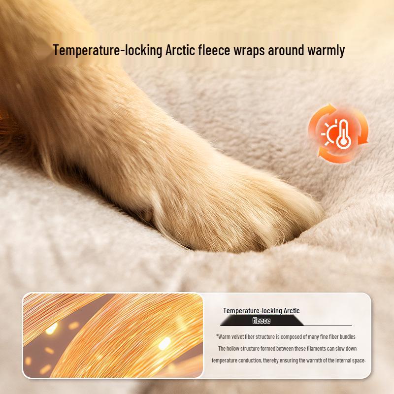 Doghouse Thickened Removable & Washable Large Dog Mat - Winter Warm Nest