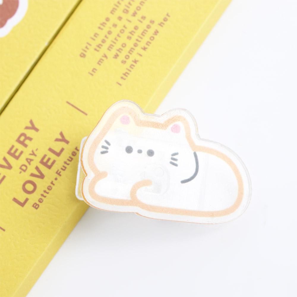 Cartoon Index Clamp Letter Clip Binder Clips Snacks Sealing Clip Transparent Clip Paper Clip