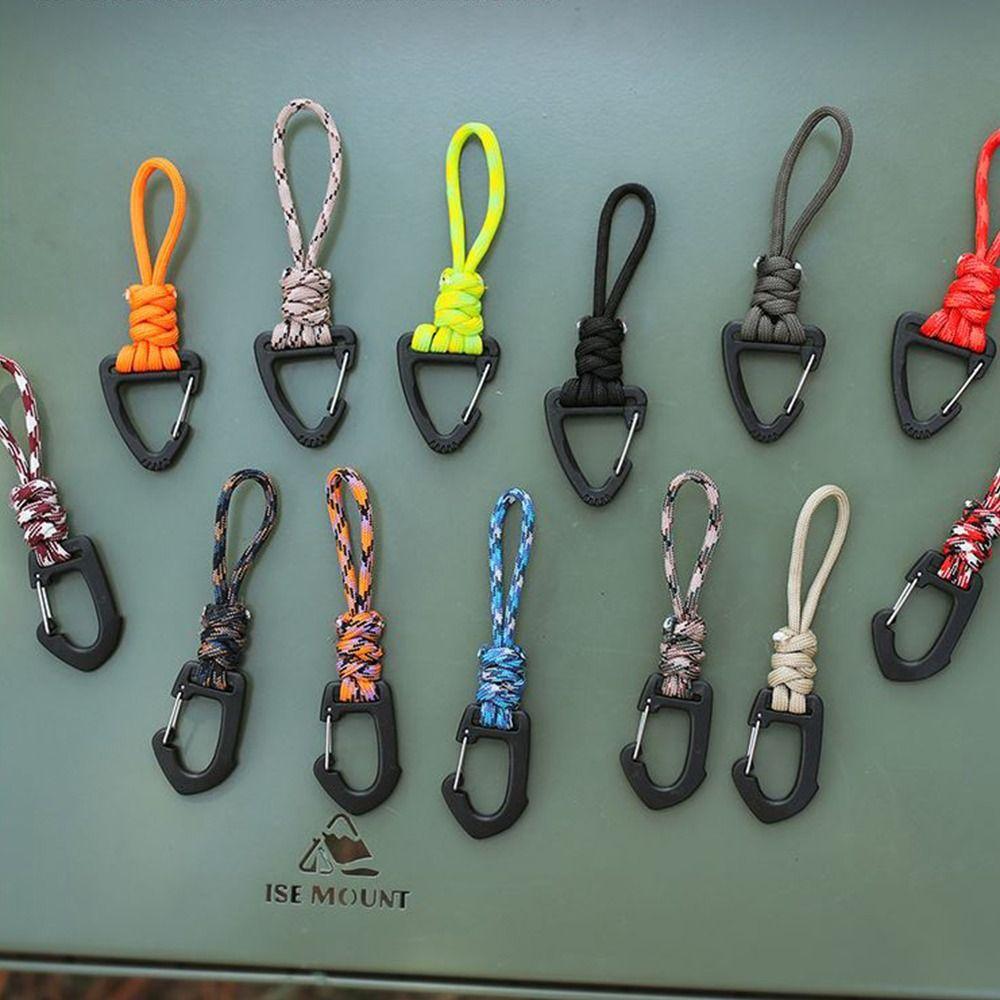 Strap Necklace Lanyard Umbrella Rope Anti-lost Ring Buckle Lanyard Paracord Rope Weaving Keychain