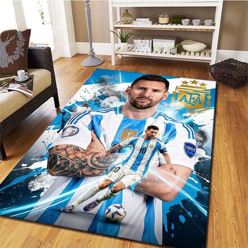 Lionel Messi Carpet Rug for Living Room Bedroom Home Sofa Decoration,Kids play Non-slip Floor Mat