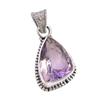 Natürlicher Rosa Amethyst Edelstein 925 Massiv Sterlingsilber Geschenk Anhänger 1.25" y2D31
