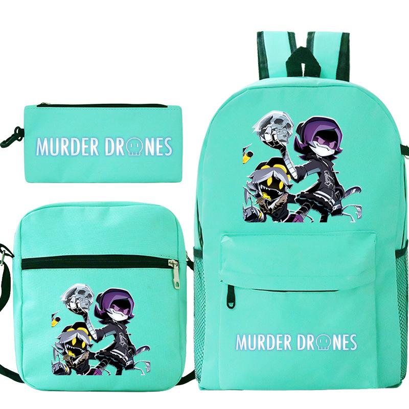 Neuer Murder Peripherie-Trend Schulterrucksack-Set Lässige Stiftetasche Grund- und Sekundarschultasche