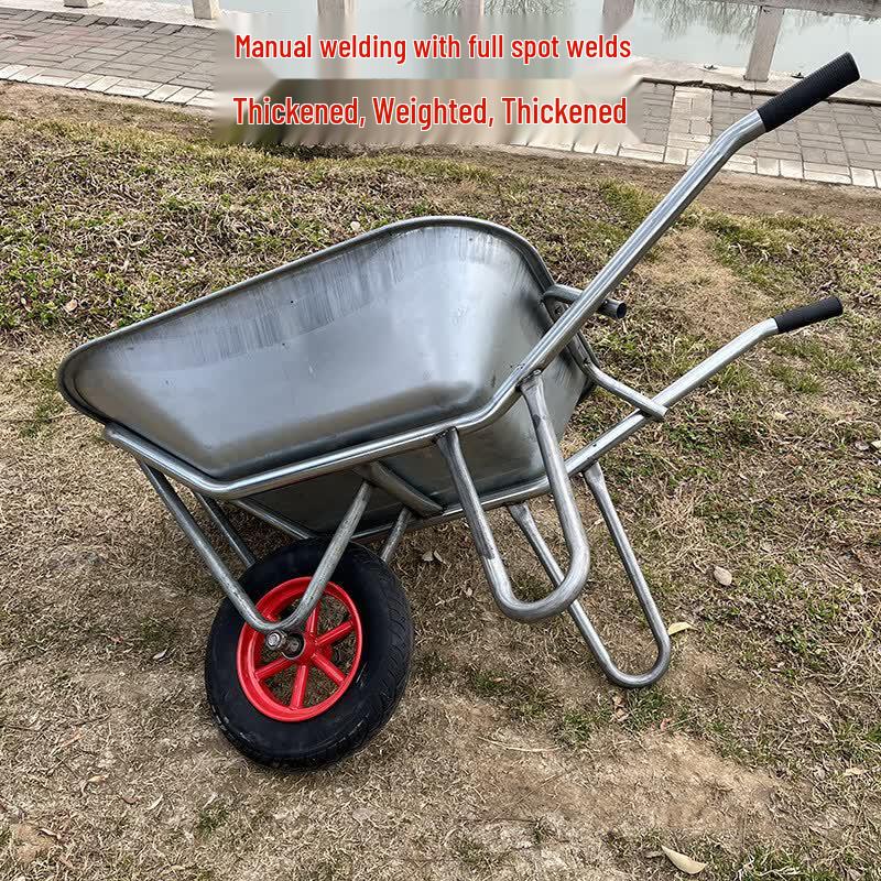 Heavy-Duty Wheelbarrow with Solid Tire