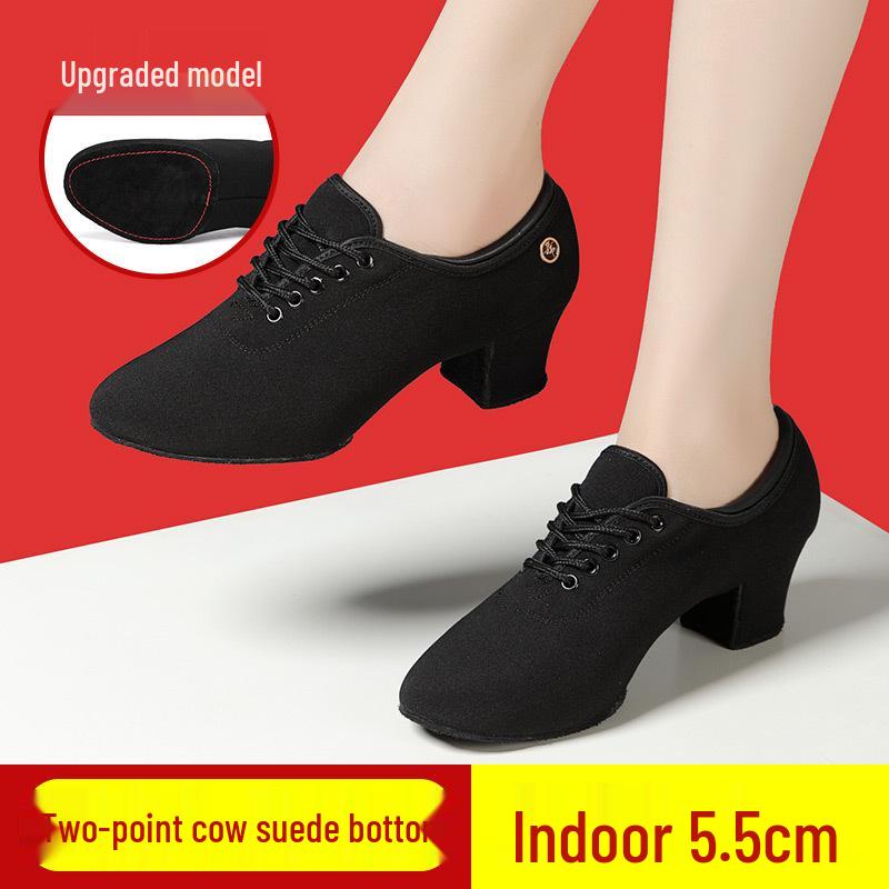 Women's Latin & Ballroom Dance Shoes - Soft Sole, Breathable, Lightweight, Ideal for Teachers, Training & Square Dance.