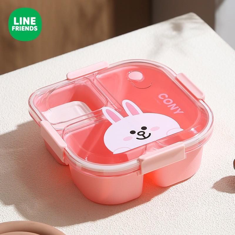 Microwave-Safe Bento Box Adults 3-Compartment Or 4-Compartment Lunch Container With Sauce Soup Compartment Plastic