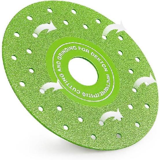 BASSJRT 3pcs 115mm Diamond Chamfered Saw Blades for Cutting and Grinding Tile 45 Degree Saw Blades Ultra-Thin Cutting Disc Hole Rock Plate Ceramic