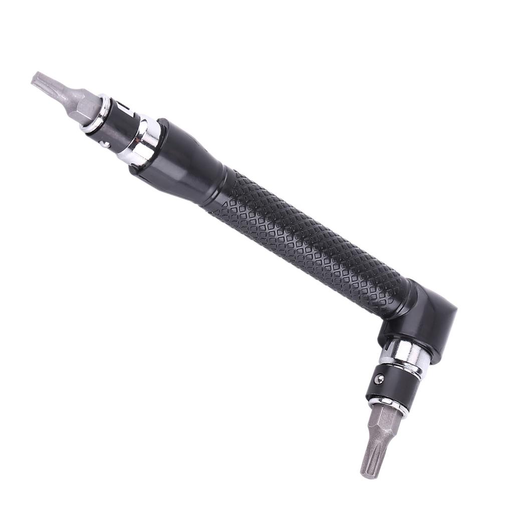L Shape 1/4 Inch Hex Socket Wrench Double Head with Various Screwdriver Bits Hand Tool Wrench Driver L shaped Wrench 1/4 Wrench