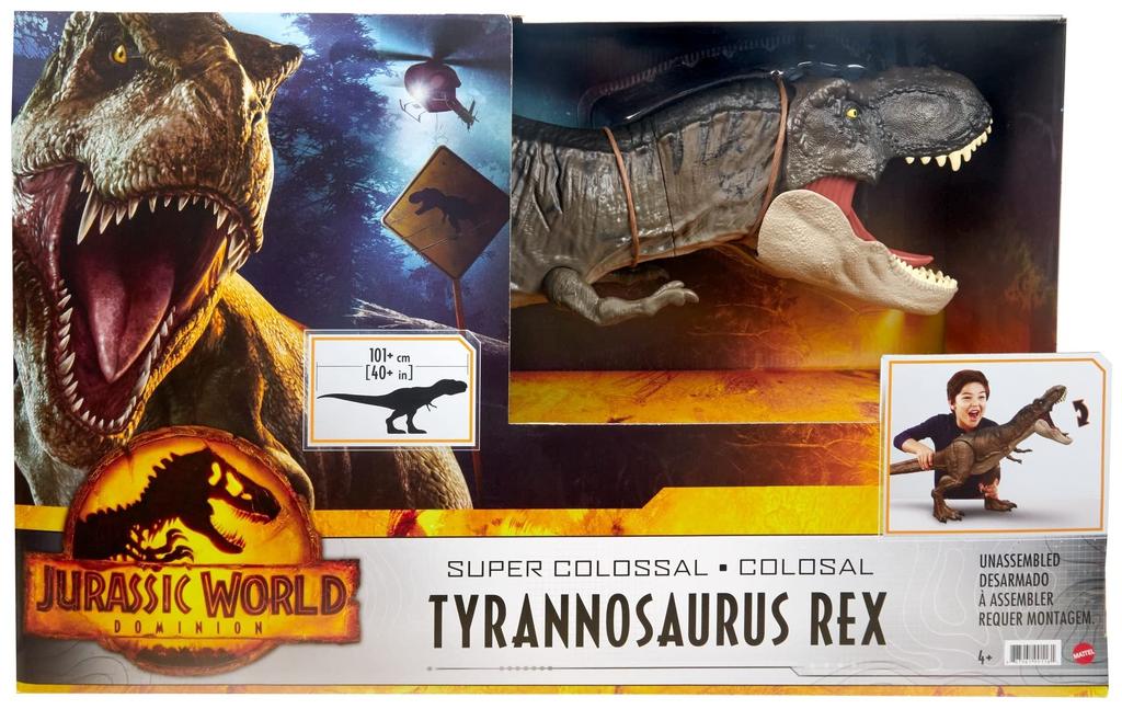 Mattel Jurassic World New Ruler Super Big T-Rex II [Total Length: Approx. 101cm] [Ages 4 and Up] HBK73 Brown Extra Large