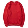 Unisex Fleece Sweatshirt Casual Sports Pullover Solid Color Long Sleeve Top Men Women