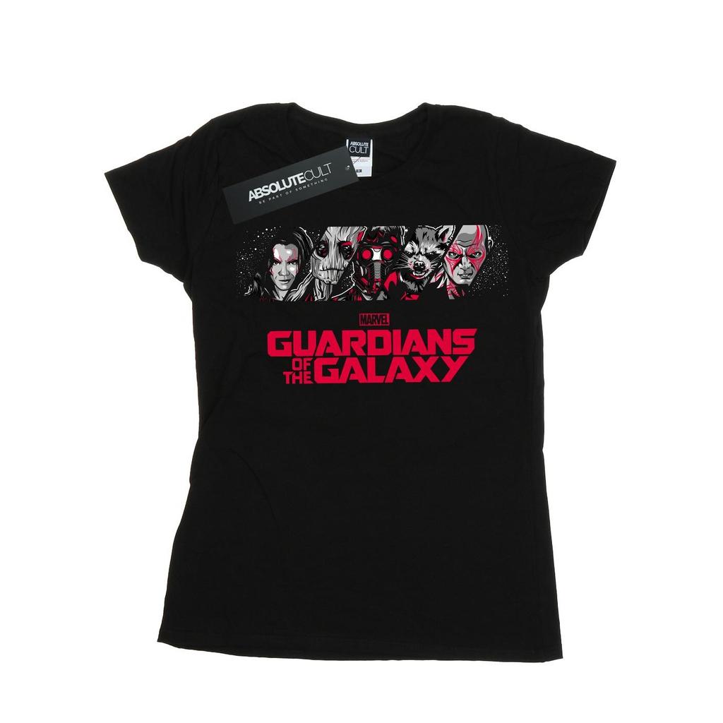 Marvel Womens/Ladies Guardians Of The Galaxy Team Logo Cotton T-Shirt