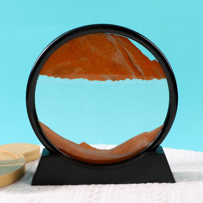 Quicksand Hourglass Ornament: Elegant Living Room, TV Cabinet, or Office Décor – Light Luxury Gift.