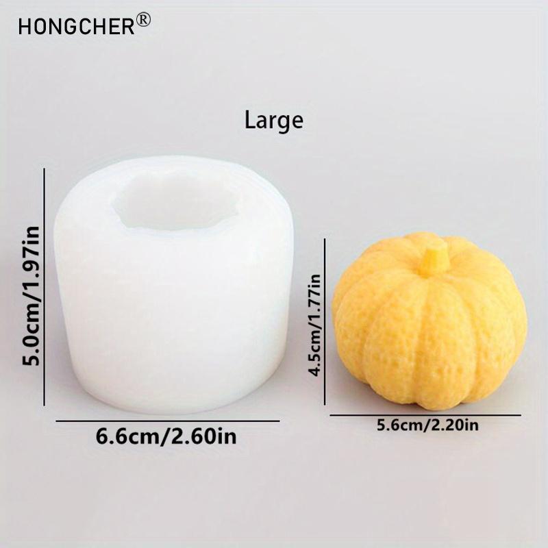 3ks/sada Halloweenská dýňová svíčka DIY Silikonová forma Mýdlo Aromaterapie Sádrová Dekorativní ozdoba Kapkové formy