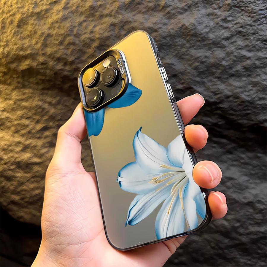 Cartoon Flower Pattern Phone Cover Case for iPhone 17 Pro Max 16 13 12 Pro 14 Plus 15 Air 11