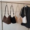 Neue Herbst Winter Lammwolle Schulter Crossbody Tasche Für Damen Große Kapazität Plüsch Handtasche Mode Messenger Tasche Lässige Hobo Tasche