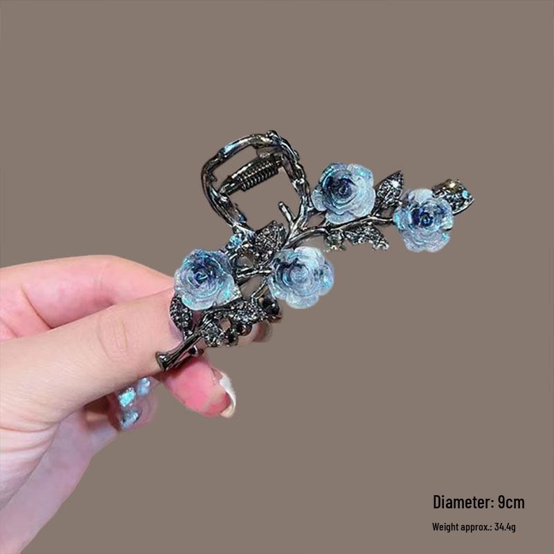 

Elegant Retro Camellia Hair Clip – Large Claw Clip for Women