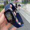 Ocean Strap for Apple Watch S10- Silicone Sport Magnetic Buckle Watch Band for iWatch 10/9/8/7/6/5/4/3/2/1/se/Ultra/Ultra2 49mm 46mm 45mm 41mm 40mm