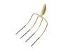 Farm Fork 4-Tine, Unhandled, Forged, Teger
