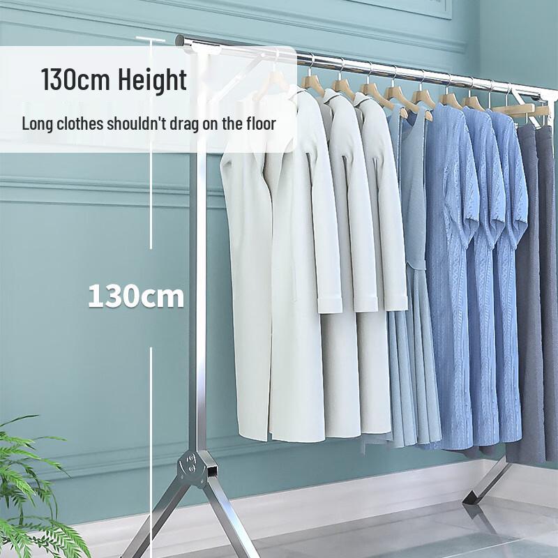 Stainless Steel Single Pole Folding Drying Rack