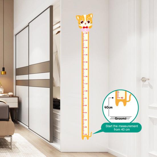 Kids Growth Chart Wall Sticker Bedroom Play Room Nursery Cartoon Animal Boys Girls Baby Height Measuring Ruler Decal