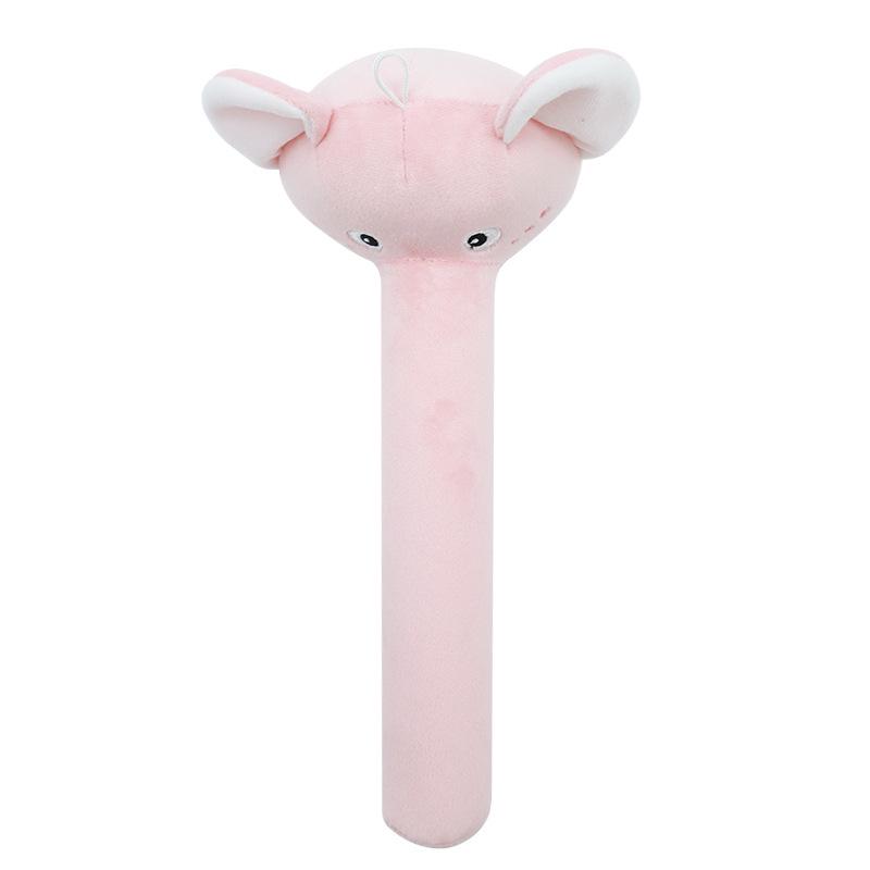 

Мультяшный плюшевый массажный молоток в виде слона - Забавная игрушка для похлопывания по спине 30x14cm розовый
