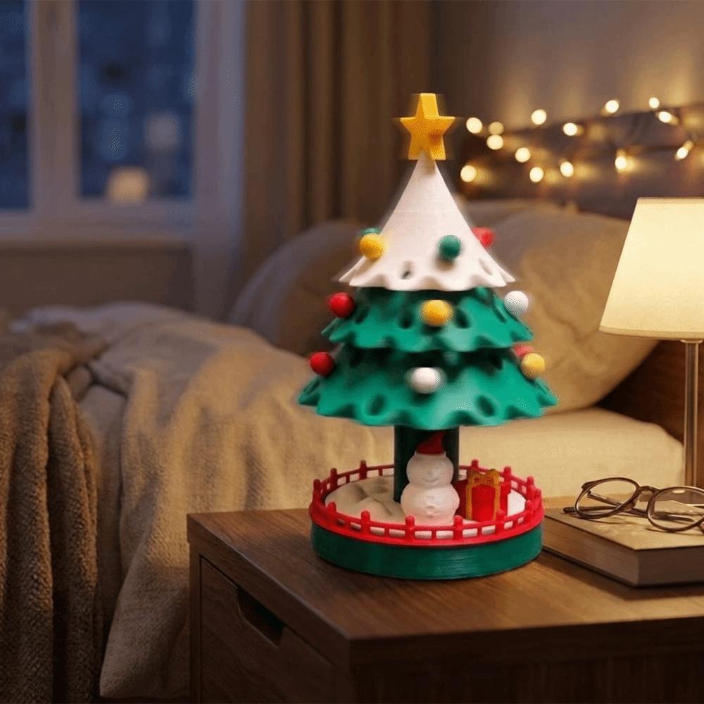 3D Printed 3D Printed Dancing Christmas Tree Detachable Christmas Tree Fidget Toy  Office Desktop