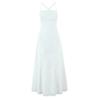 Abito lungo da donna in jacquard sexy aderente con spalline sottili e design a halter
