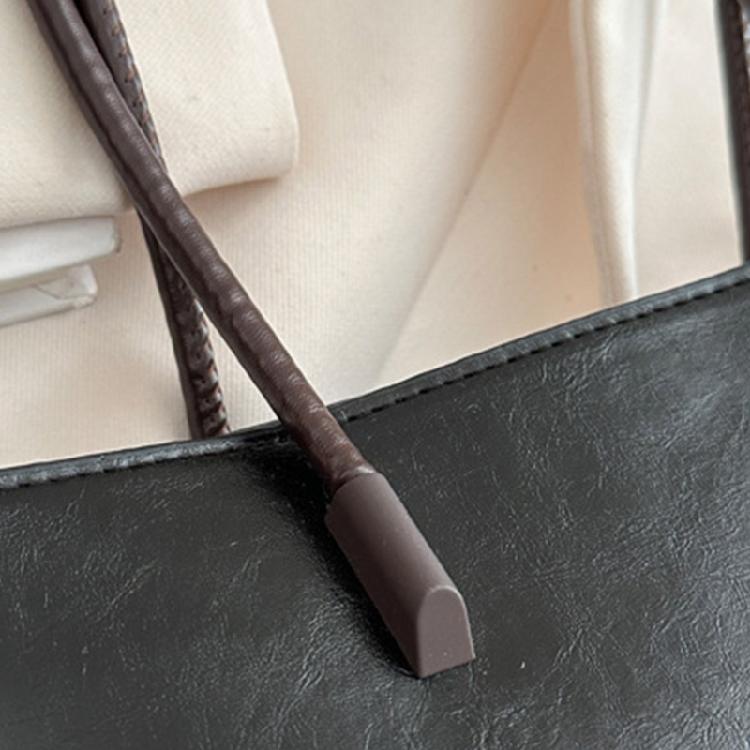Large Capacity Handbag Korean Style Shoulder Bag PU Leather Tote Bag for Women