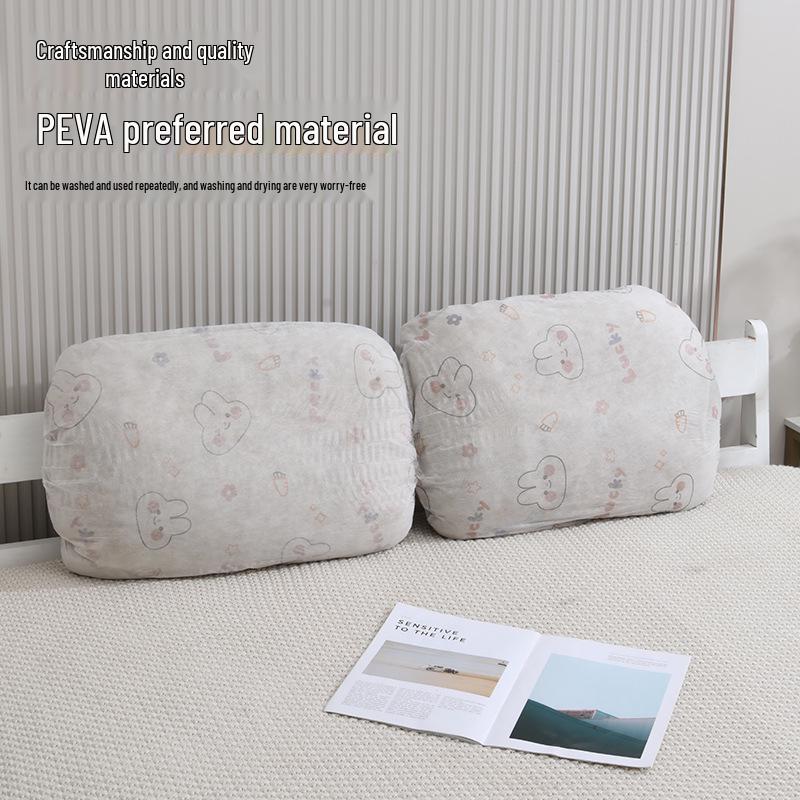 Portable Four-Piece Travel Set: Disposable Duvet Cover, Bed Sheet, Pillowcase, Bath Towel - Thickened and Enlarged for Hotels.