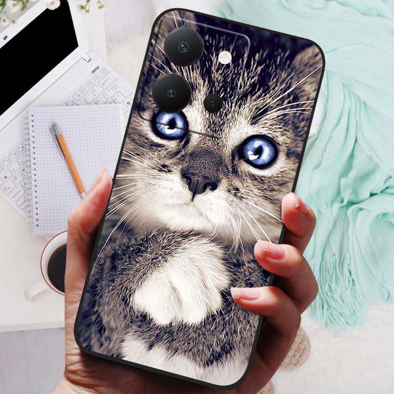 For Vivo Y36 4G Case VivoY36 Y 36 Lion Wolf Silicone Soft Back Cover For VivoY36 4G Russian Version Phone Case Protective Shell