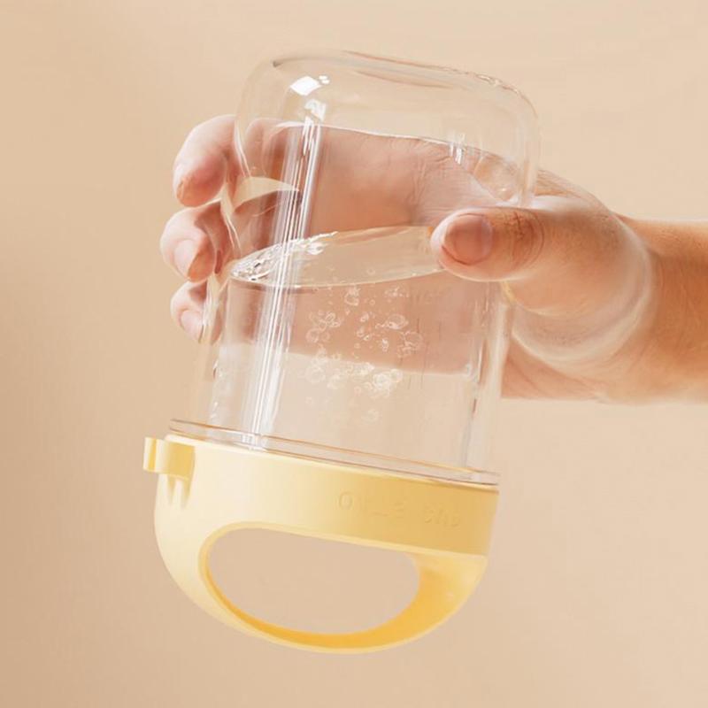 430Ml New Breakfast Cups Oatmeal Cereal Nut Yogurt Salad Cup Leakproof Glass Oats Container With Lid Spoon Food Storage Box