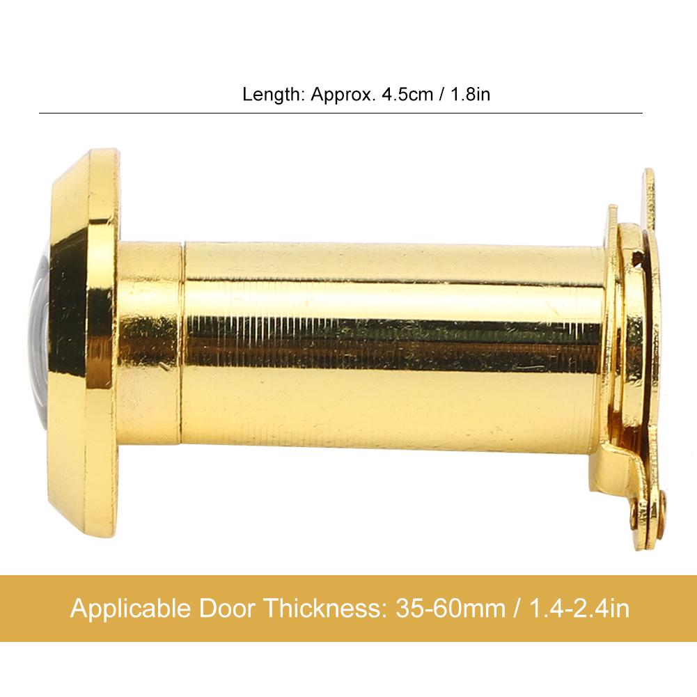 2Pcs 220 Degree Viewing Angle Anti Theft Household Door Viewer with Back Cover Home Security(16mm