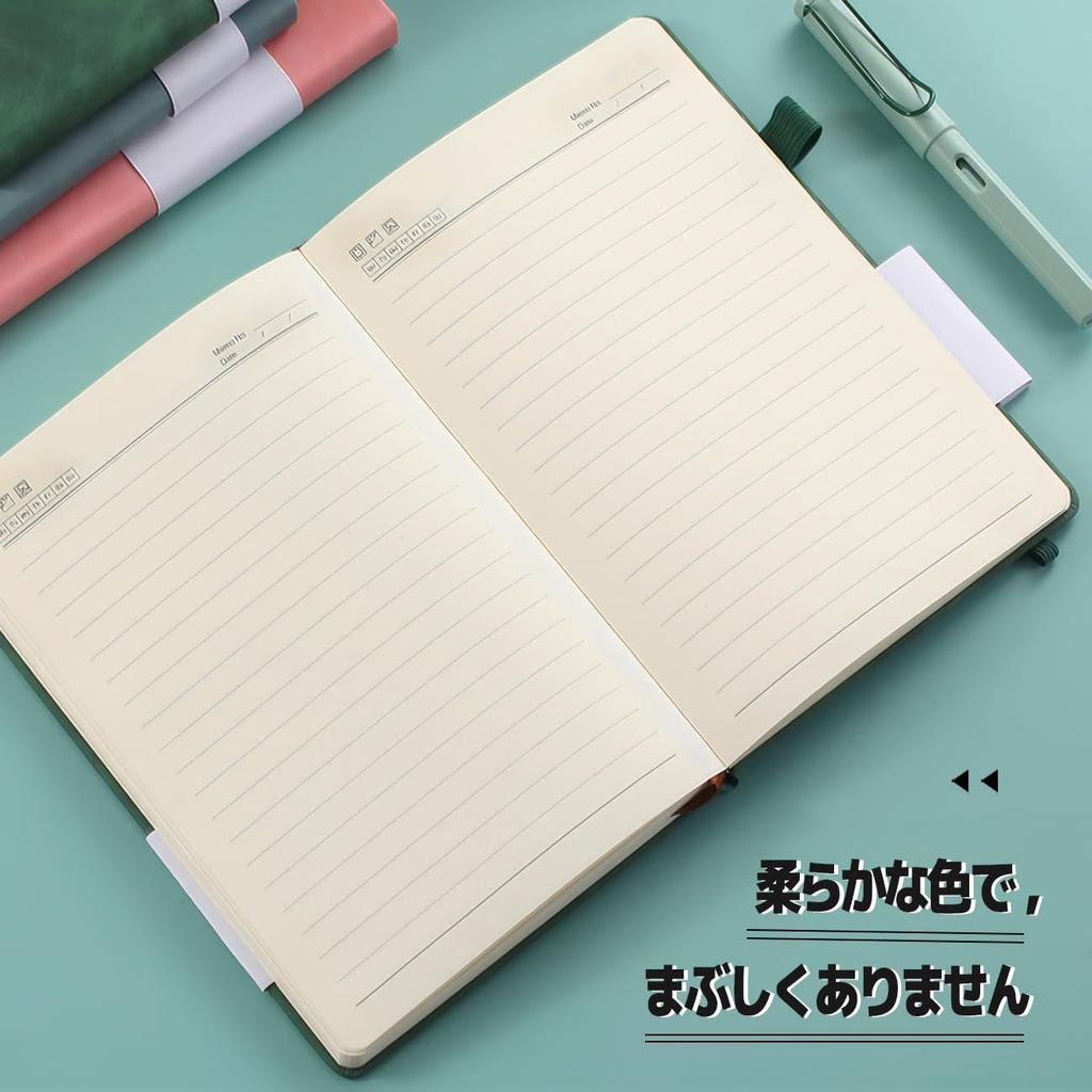 Lined A6 Notebook from 5 Record Laconic Pink (2 notebooks) [Choose colors/2 notebooks] Diary, Book, Notebook,