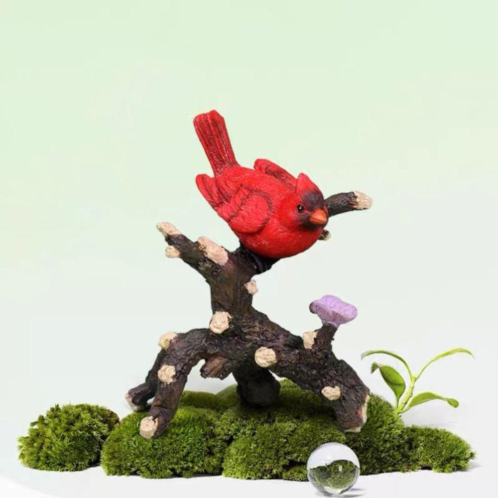 Cute Magpie Bonsai Statue Cartoon Miniatures Figurine Desktop Decoration Animal Sculpture  Lawn