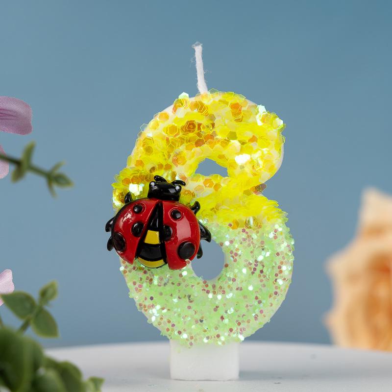 Handmade 0-9 Number Candles for Birthday Cakes & Party Decorations