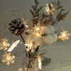 2M LED Snowflake Fairy String Light Battery Powered Garlands Lights For Birthday Wedding Party Christmas New Year's Decoration
