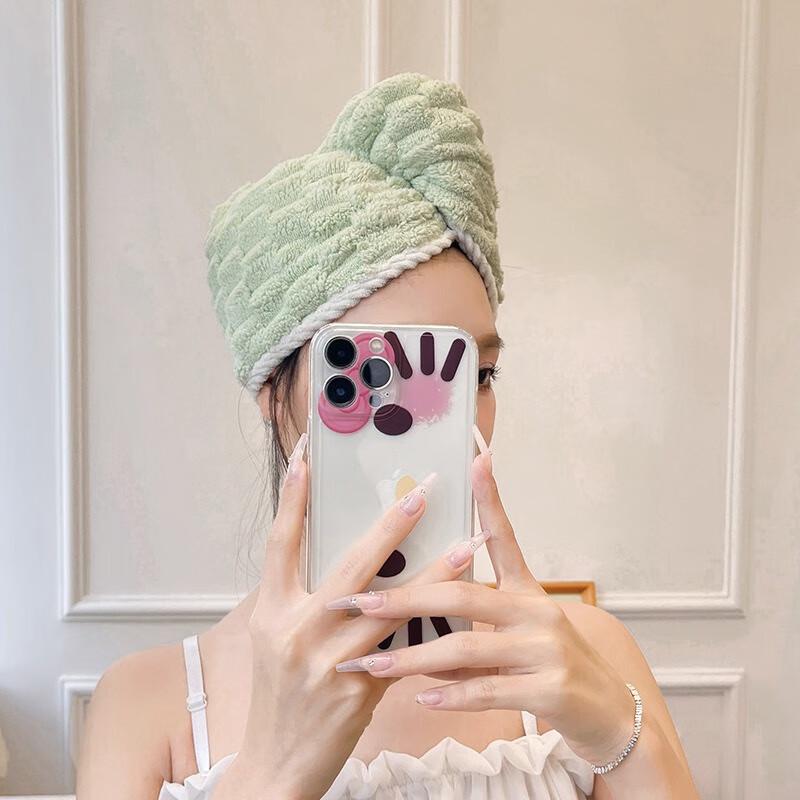 Fumide Coral Fleece Absorbent Hair Drying Cap