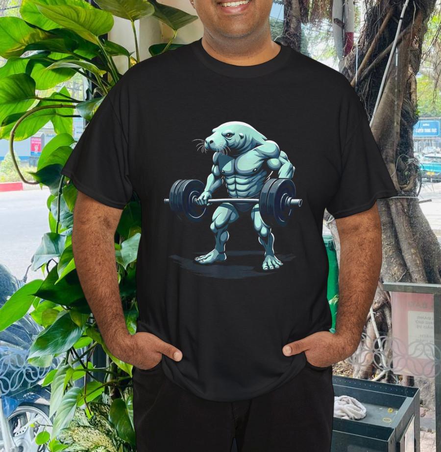 

Workout Gym Manatee Deadlift Weightlifting T-Shirt S
