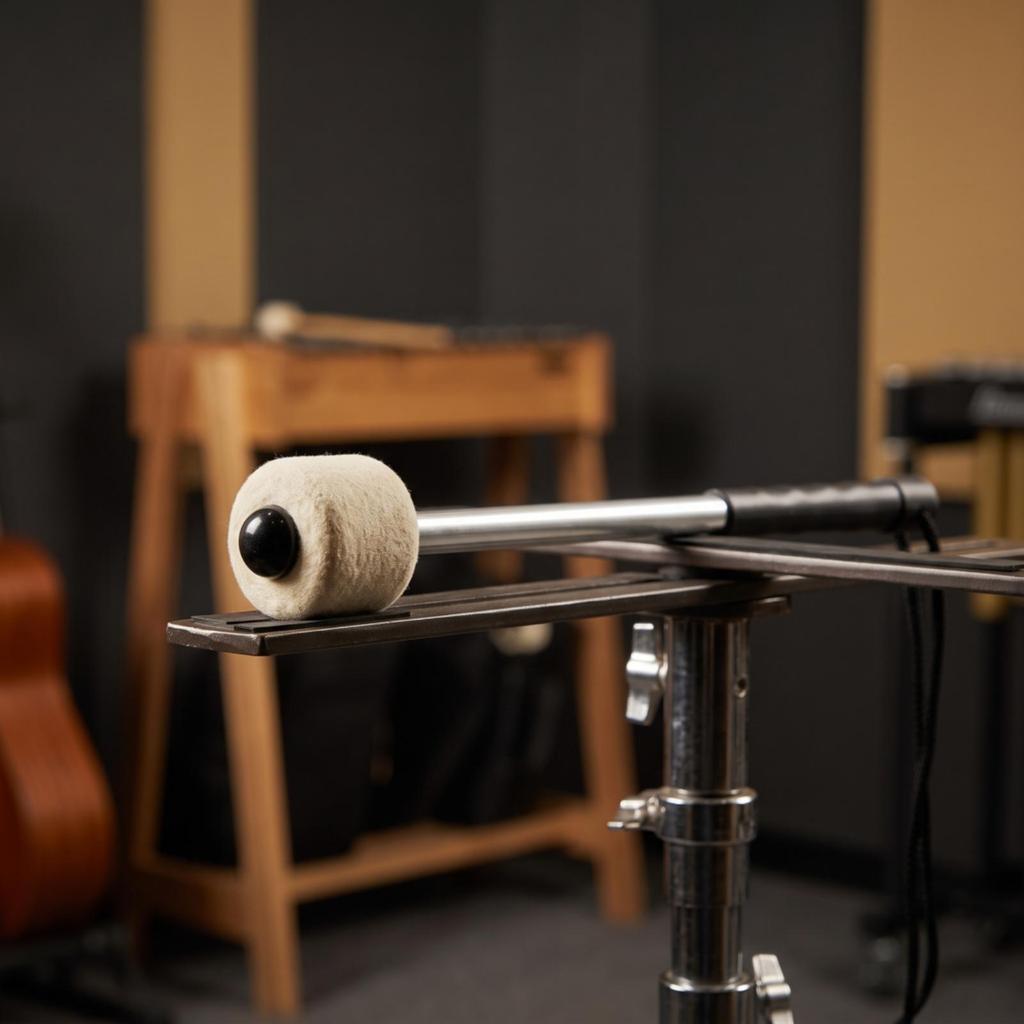 Marching Drum Mallet with Lanyard Non-Slip Percussion Beater