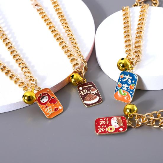 Haustier-Halskette, Mini-Glocken-Design, glänzende visuelle Wirkung, helle Farbe, allergiefrei, lang