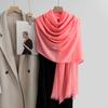 Cotton and linen scarf, fashion, literary style, solid color, linen scarf, women's air-conditioned room, shawl, and sunscreen silk scarf outside.