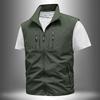 Plus Size Vest for Men's Middle-aged Outdoor Fishing Summer Camisole Casual Thin Workwear Vest