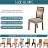 1PC Stretch Dining Chair Seat Cover Jacquard Solid Color Chairs Covers Removable Anti-Dust Chair Cushion Slipcovers