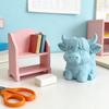 Highland Cow Pen Holder Cute Desk Organizer for Office Dorm Home Multipurpose Makeup Brush Cup Farmhouse Vanity Accessory Gift for Cow Lovers