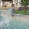 Fontaine d'étang en acier inoxydable - VIDAXL - 50 x 30 x 53 cm - Solaire - Gris - Sculpture/statut