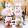 Clothes Bunny Wear Animal Plush Keychain Toy Stuffed Doll Pendants Backpack