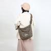 Vintage Brown Leopard Print Bag Canvas Bag Women'S Autumn And Winter Shoulder Underarm Bag Tote Bag