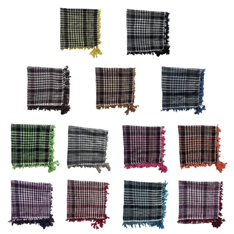 Écharpe Châle Élégante avec Franges Foulard Carré Foulard de Tête Idéal pour l'Extérieur
